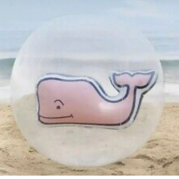 NWT vineyard vines 30” beach ball discontinued clear w/white blue pink white - Picture 6 of 6